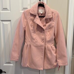 NWT Xhilaration Women's Double-Breasted Pink Peacoat Sz S